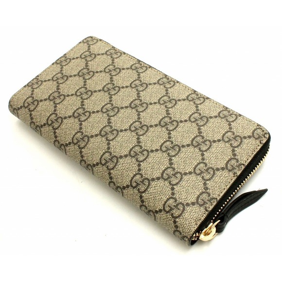 Gucci GG Supreme Long Wallet Leather Beige - Picture 2 of 9